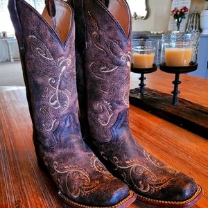 Circle G by Corral Dragonfly Leather Cowgirl Boots